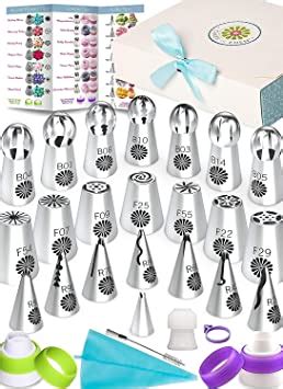 Amazon Com Cupcake Russian Piping Tips Set Best Pc Edible Flowers