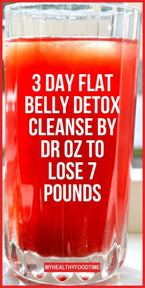 Dr Ozs 3 Day Flat Belly Detox Cleanse To Lose Weight
