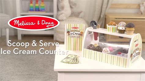 Melissa And Doug Scoop And Serve Ice Cream Counter Youtube