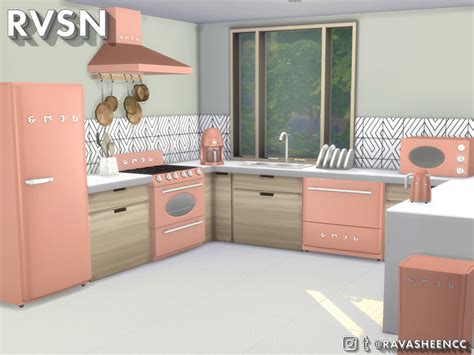 The Sims Resource Smeglish Retro Kitchen Appliances Small