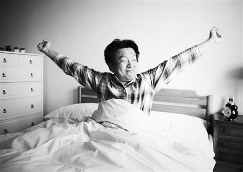 Free Photo Asian Women Wake Up From Sleep Are Stretch Herself In The Morning On The Weekend