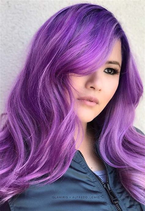 63 Purple Hair Color Ideas To Swoon Over Violet And Purple Hair Dye Tips