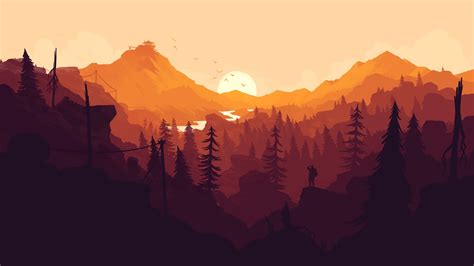 4k Purple Firewatch Abstract Gaming Wallpapers 1080p Wallpaper Cave