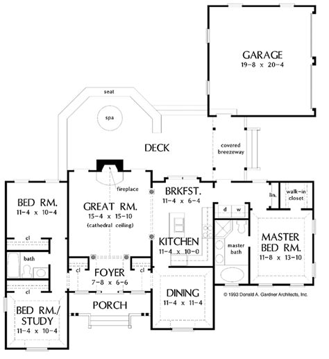 Country Style House Plan 3 Beds 2 Baths 1452 Sqft Plan 929 375