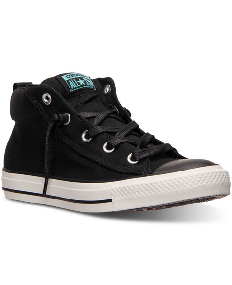 Looking for converse shoes for men? Converse Men's Chuck Taylor Street Mid Casual Sneakers ...