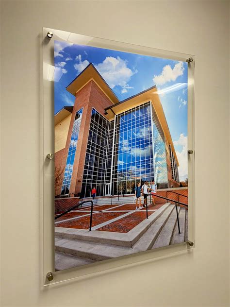 Oversized Acrylic Frames For Large Format Photography On Standoffs Poster Display Large