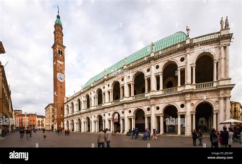 Vicenza Italy May 15 2016 Piazza Dei Signori Is The Main Square Of