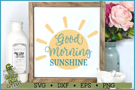 Good Morning Sunshine Svg File Graphic By Crunchy Pickle · Creative Fabrica