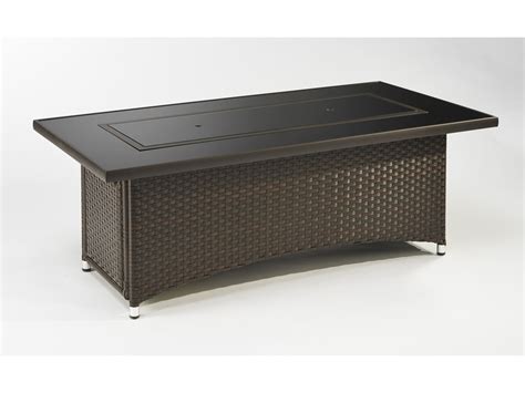 Turn your backyard into a hotspot for entertaining with this fire pit table. Outdoor GreatRoom Montego 59.75 x 30 Rectangular Crystal ...