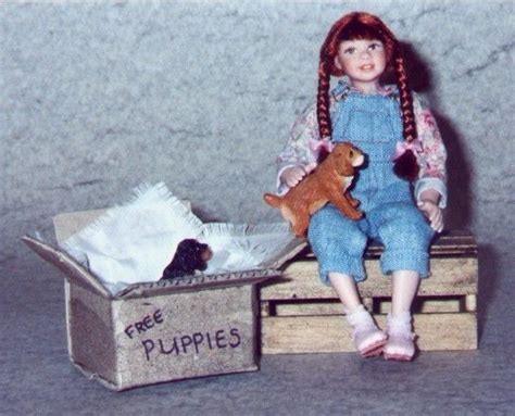 Allison With Puppies By Connie Sauve Of The China Doll Free Puppies
