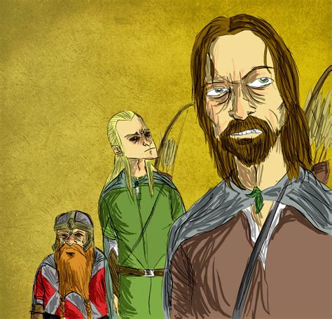 Daily Characters Aragorn With Legolas Gimli