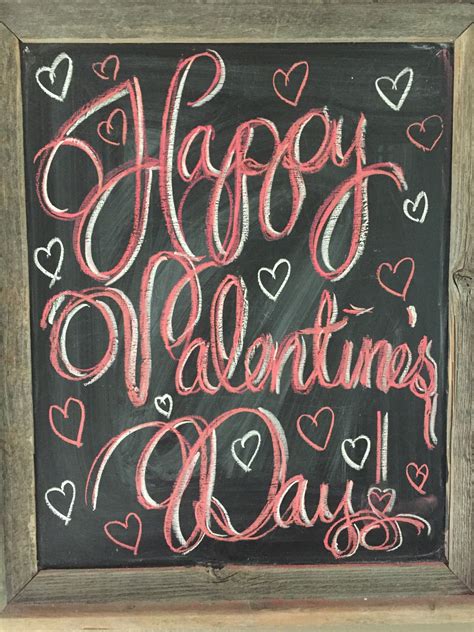 Valentines Day Chalkboard Happy Valentines Day Chalkboard Art