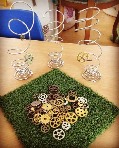 Oh How I Love These Materials Gears And Wire Eek Preschool Fine