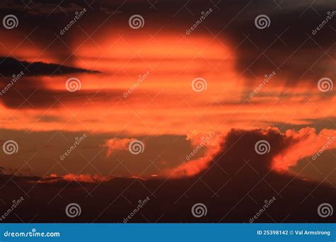 Storm Cloud Sunset Stock Photography Image 25398142