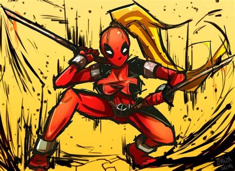 Deadpool Female Version By Omiza Zu On Deviantart Deadpool Marvel