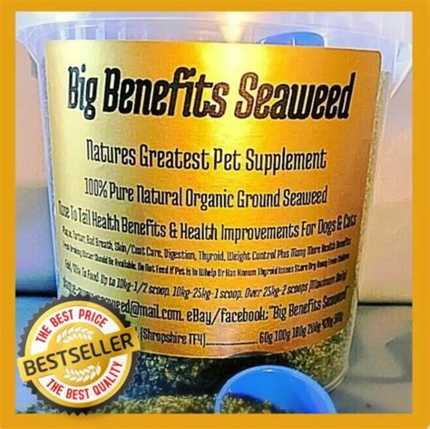 Big Benefits Seaweed Natures Greatest Pet Supplement 180g500g1kg