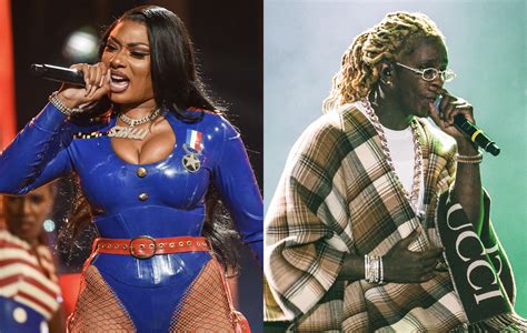 At the iheartradio music awards on may 27, the two made their red carpet debut as a couple, months after they had officially confirmed their relationship. Watch the video for Megan Thee Stallion and Young Thug's ...