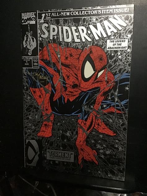 Spider Man Regular Silver Edition Signed Todd Mcfarlane