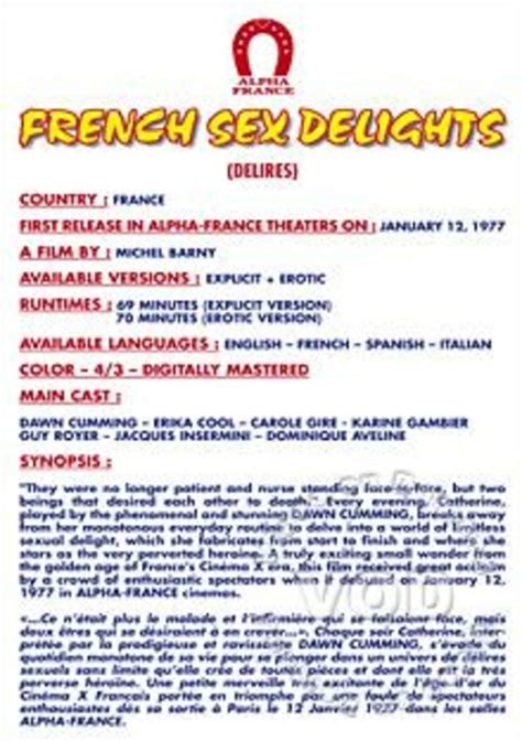 French Sex Delights French Language 1977 By Alpha France Hotmovies