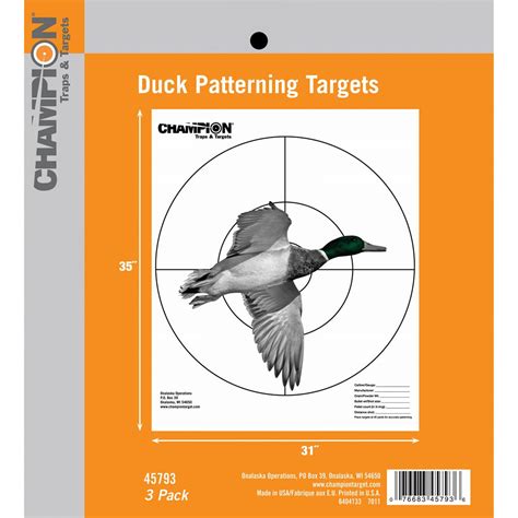 Champion Duck Patterning Targets 220726 Shooting Targets At