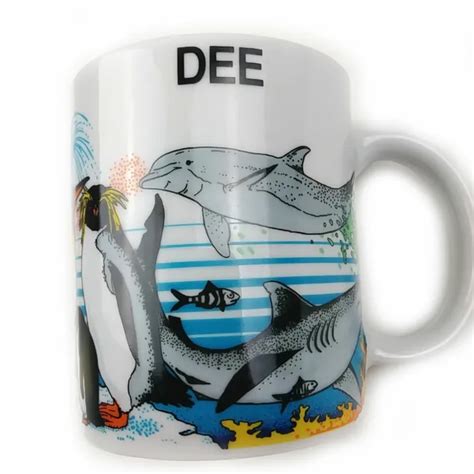 Sea World San Diego Dee Killer Whales Coffee Cup Mug No Box 799