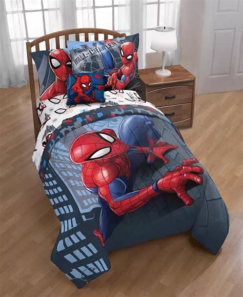Spider Man Marvel Crawl Pc Full Bed In A Bag Reviews Bed In A Bag Bed Bath Macy S Reg