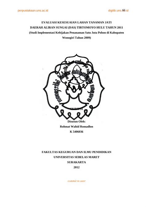 Pdf Evaluasi Kesesuaian Lahan Tanaman Jati Daerah Evaluasi