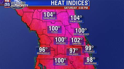 Extreme Heat Heat Indices To Reach Over 100 Degrees In Central Florida