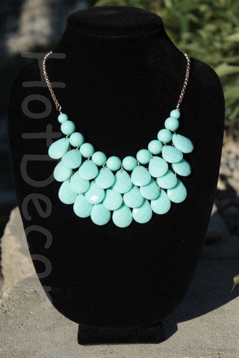 Statement Necklaces Turquoise Necklace Bubble Jewelry By Hotdecor
