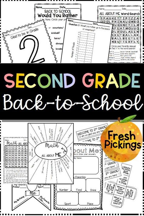 According to the common core standards, in grade 2 instructional time should focus on four critical. SECOND GRADE Back to School Activities | Second grade, Back to school activities, Back to school