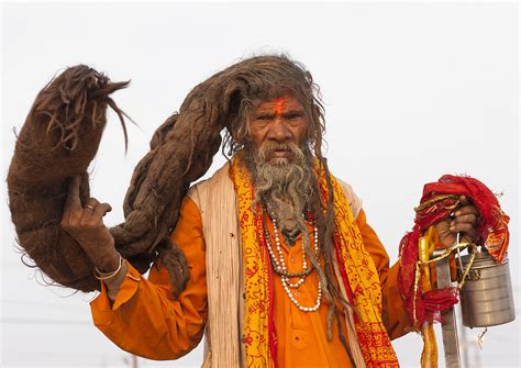 Naga Sadhu With Very Long Hair Maha Kumbh Mela Allahabad Flickr