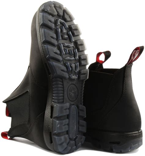 Redback Usbbk Unisex Steel Toe Safety Leather Boots In Black Uk Size 4
