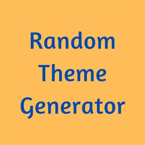 Random Theme Generator With 2000 Themes