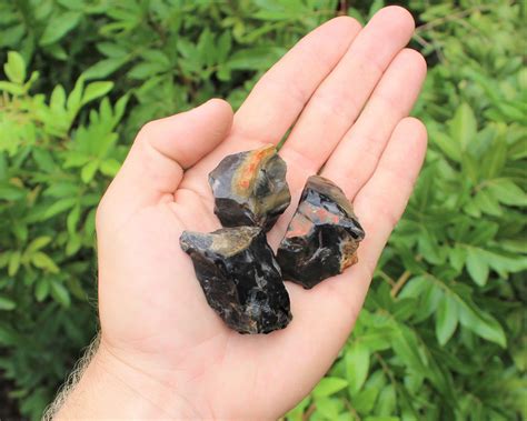 Raw Natural Black Onyx Stones Choose How Many Pieces Premium Quality