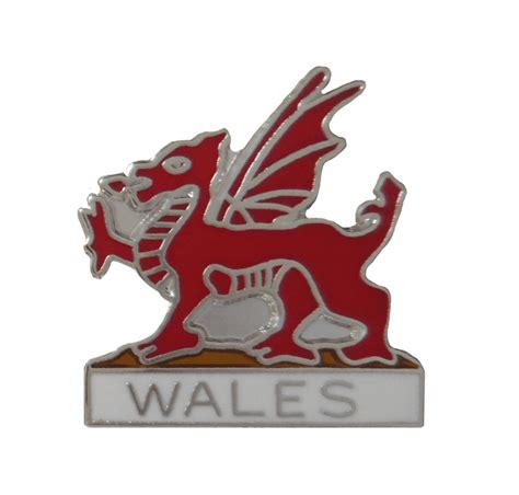 Wales Dragon Cut Out Pin Badge