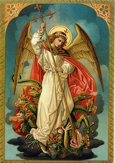 Archangel Michael Saint Michael Slaying The Dragon