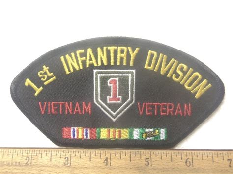 Us Army 1st Infantry Division Vietnam Vet Embroidered Patch
