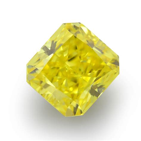 225 Carat Fancy Vivid Yellow Diamond Radiant Shape Vs2 Clarity Gia