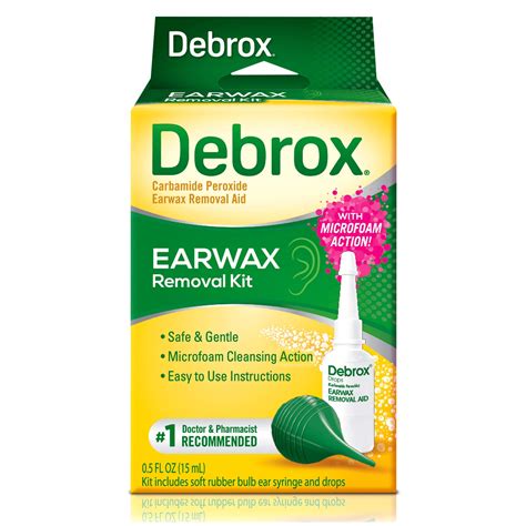 Buy Debrox Earwax Removal Kit, Includes Drops and Ear Syringe Bulb, 0.5