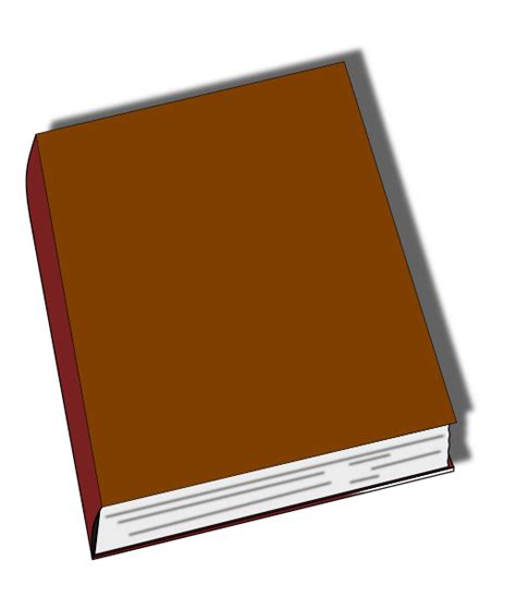 Closed Brown Book Clip Art At Vector Clip Art Online