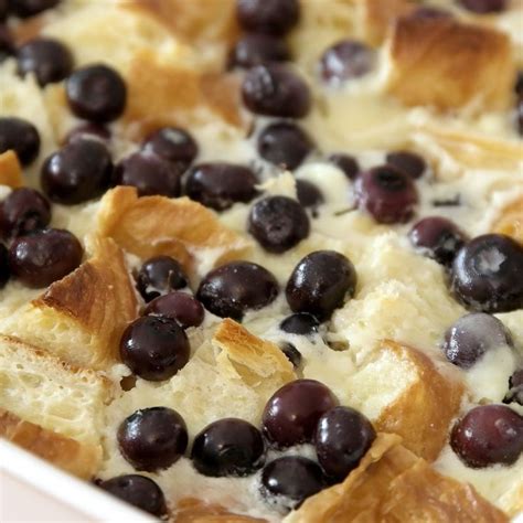 Blueberry Croissant Bread Pudding Is A Versatile Dish For Breakfast