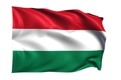 Hongarije Golvend Vlag Realistisch Transparant Achtergrond PNG