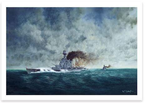 Hood Prelude To Disaster By Mark Littlejohn Ltd Edition Military Art
