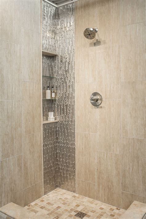 Tiles are predominately used in bathrooms because they are more hygienic that wallpaper and carpets, they're also likely to be cleaner and more. Bathroom shower wall tile - Classico Beige Porcelain Wall ...