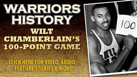 (wilt the stilt, the big dipper, dippy, dip, the load, big musty, the. The 100-Point Game | Golden State Warriors