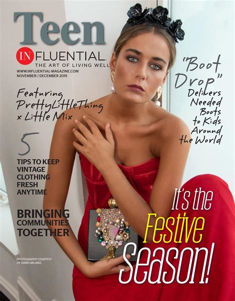 November December 2019 Teen Influential By Influential Magazine