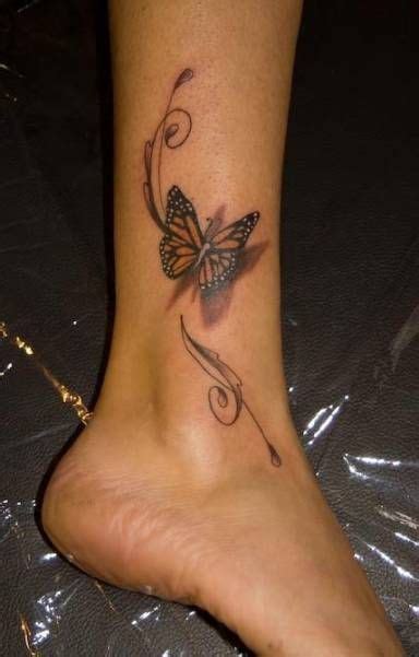 Best Tattoo For Women Ankle Mom Ideas Butterfly Ankle Tattoos 3d