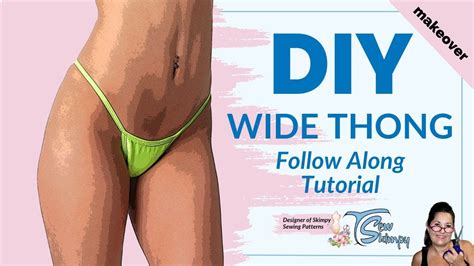 Wide Low Rise Thong Sewing Tutorial Makeover For Bikinis Raves Cosplay Activewear🧵pdfpattern