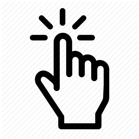 Computer Cursor Icons Pointing Hand And Clicking Selecting Arrow