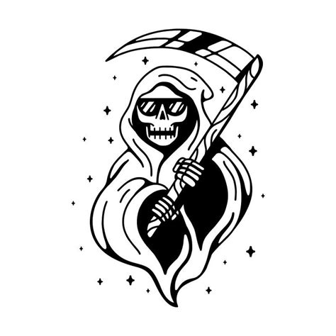 List Of Grim Reaper Tattoo Outline 2022